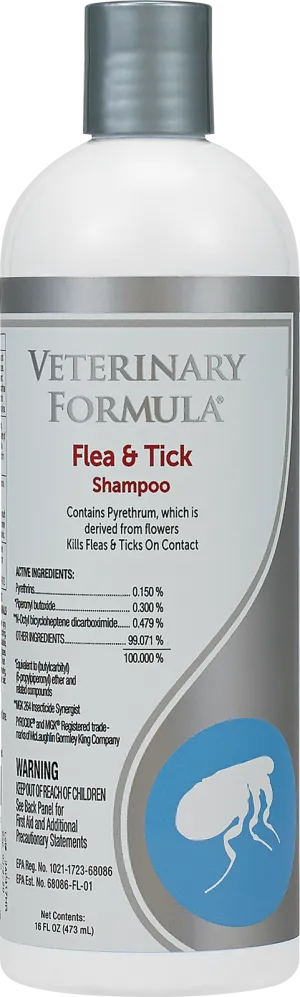 SynergyLabs Veterinary Formula® Advanced Flea & Tick Dog Shampoo 16 Oz