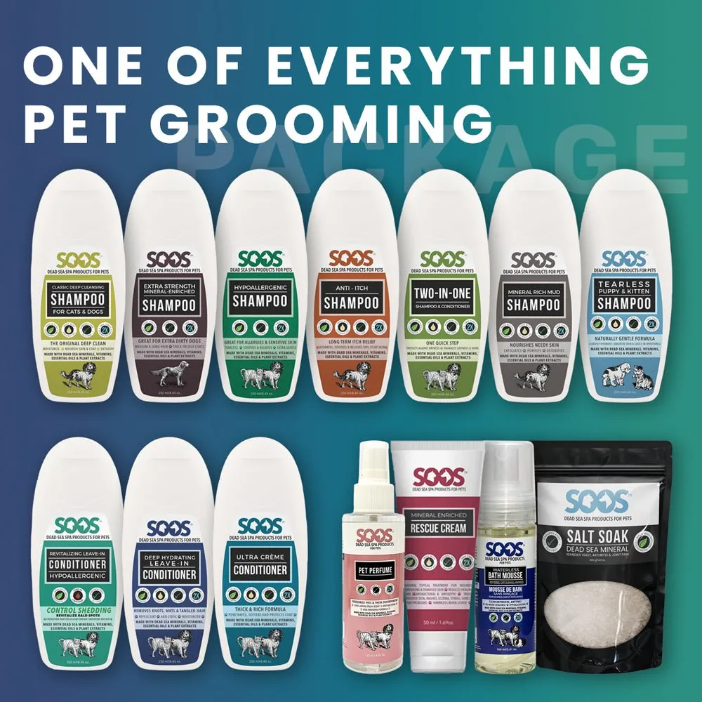 The "One Of Everything Dead Sea" Pet Grooming Package For Dogs & Cats