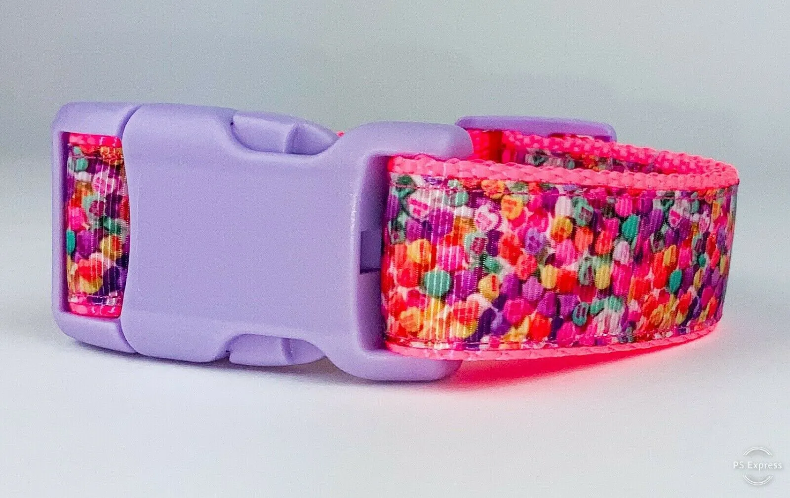 Valentine hearts dog collar handmade adjustable buckle collar 1"wide or leash Petcollarshandmade