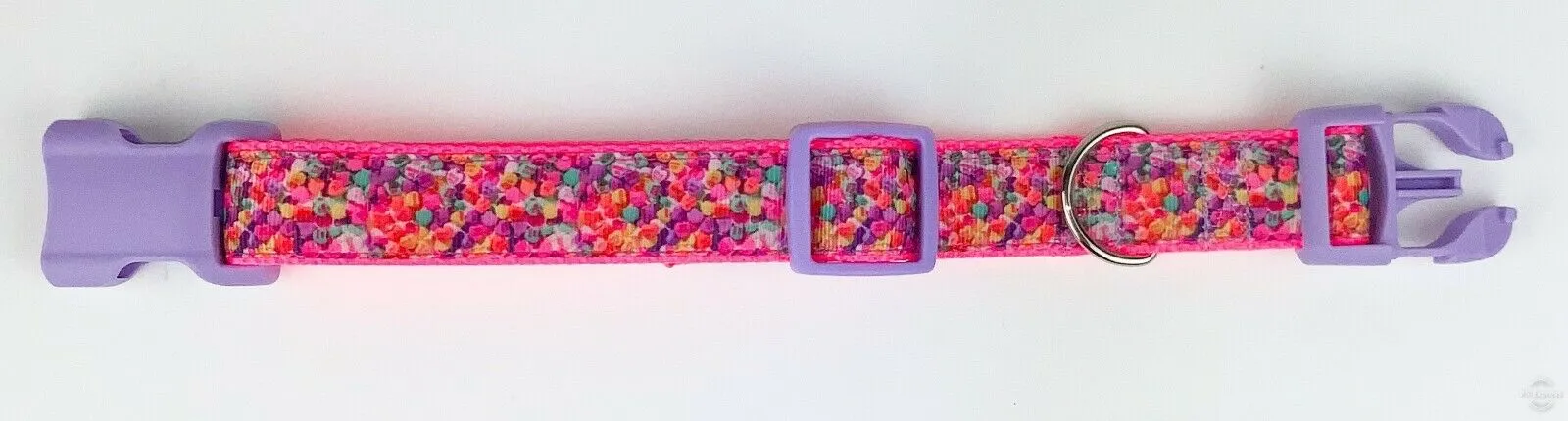 Valentine hearts dog collar handmade adjustable buckle collar 1"wide or leash Petcollarshandmade