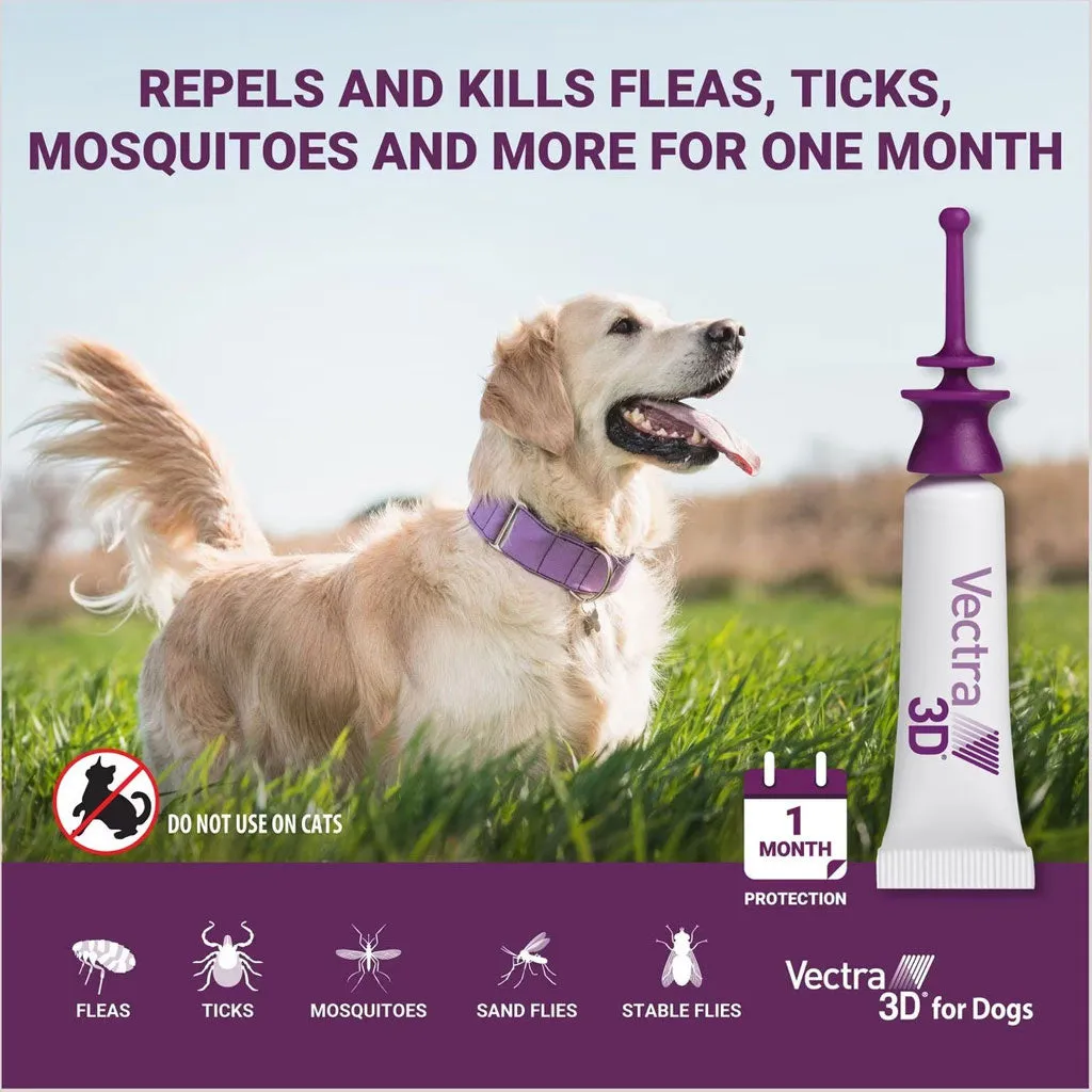 Vectra 3D Flea and Tick Spot Treatment for Dogs Over 95 lbs