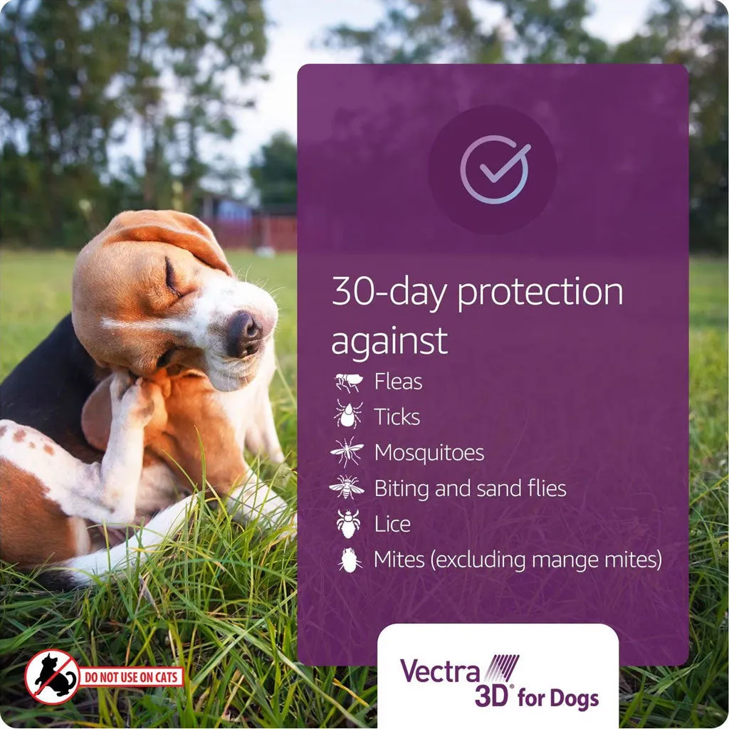 Vectra 3D Flea and Tick Spot Treatment for Dogs Over 95 lbs