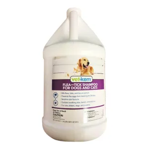 Vet-Kem Flea & Tick Shampoo for Dogs & Cats, Gallon