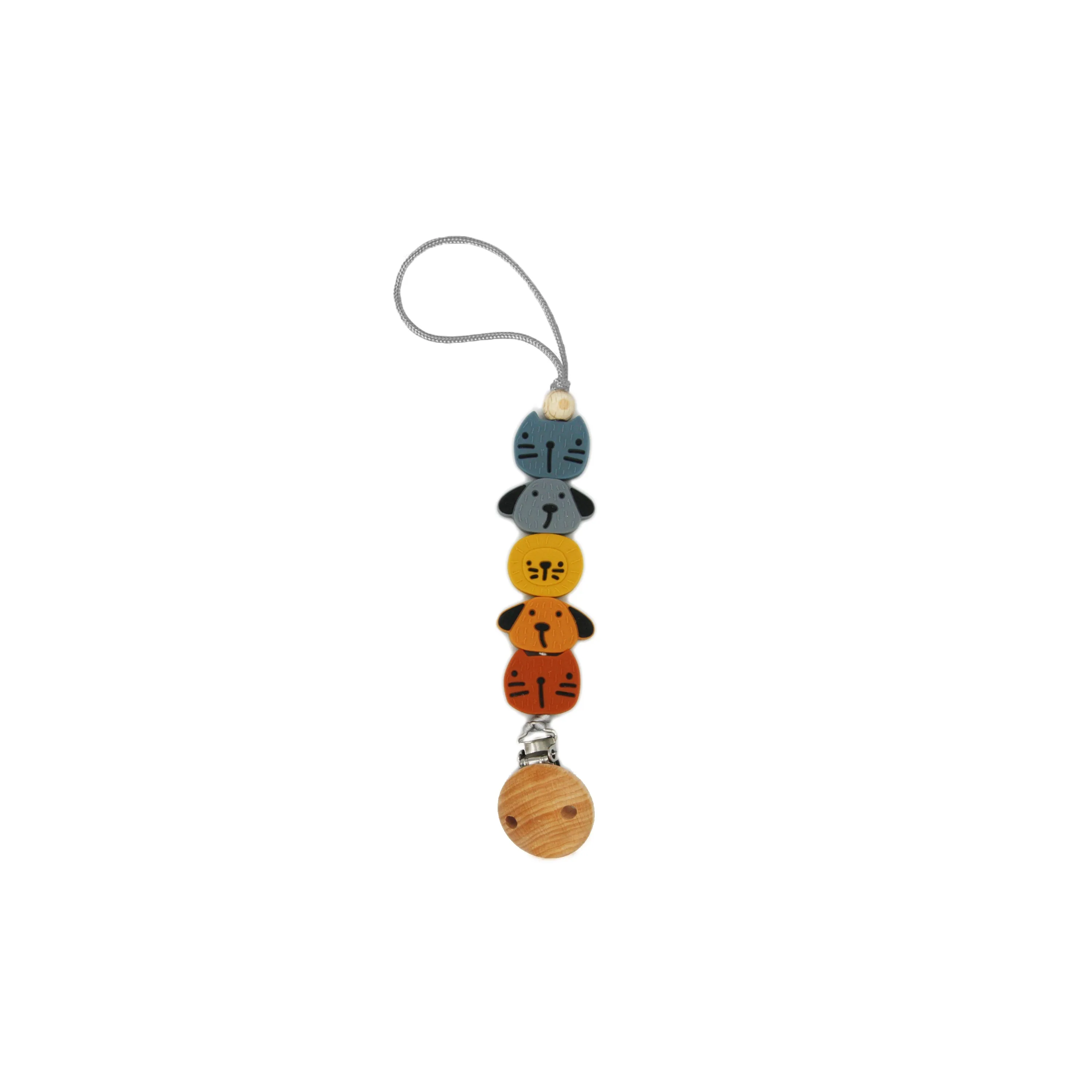 Zoo Pacifier Holder by Cotton Cloud